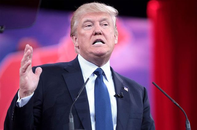 Donald Trump speaking.