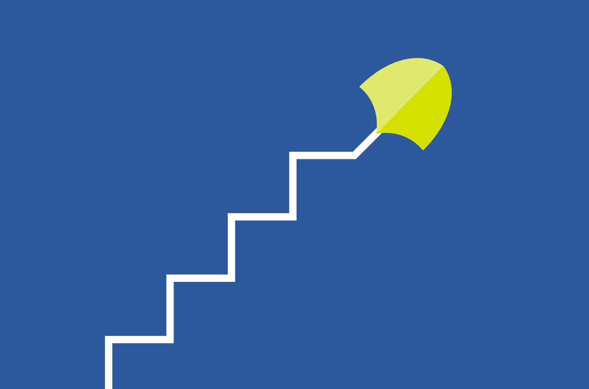 A shield at the top of a ladder graph indicating the pathways to cybersecurity jobs..