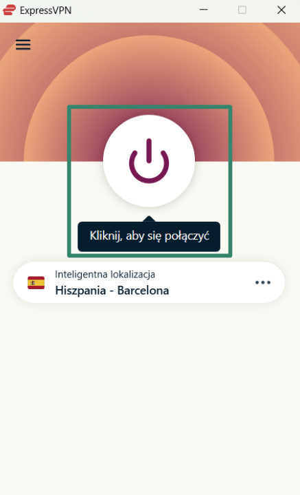 Connecting to ExpressVPN on Windows.