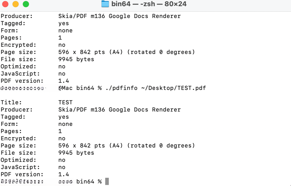 Imagen que muestra los metadatos del PDF.