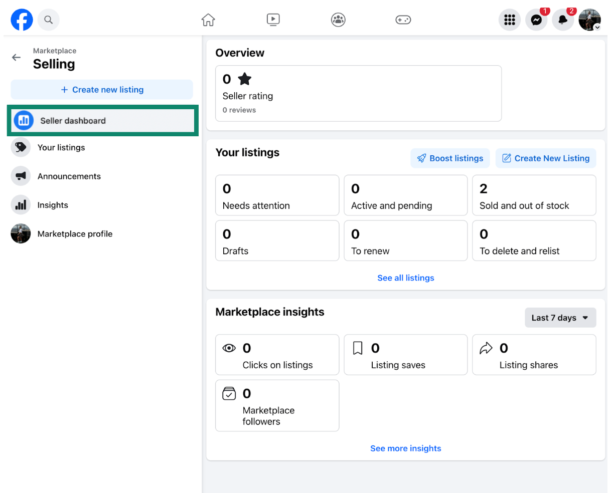 Reporting a scam on Facebook Marketplace.