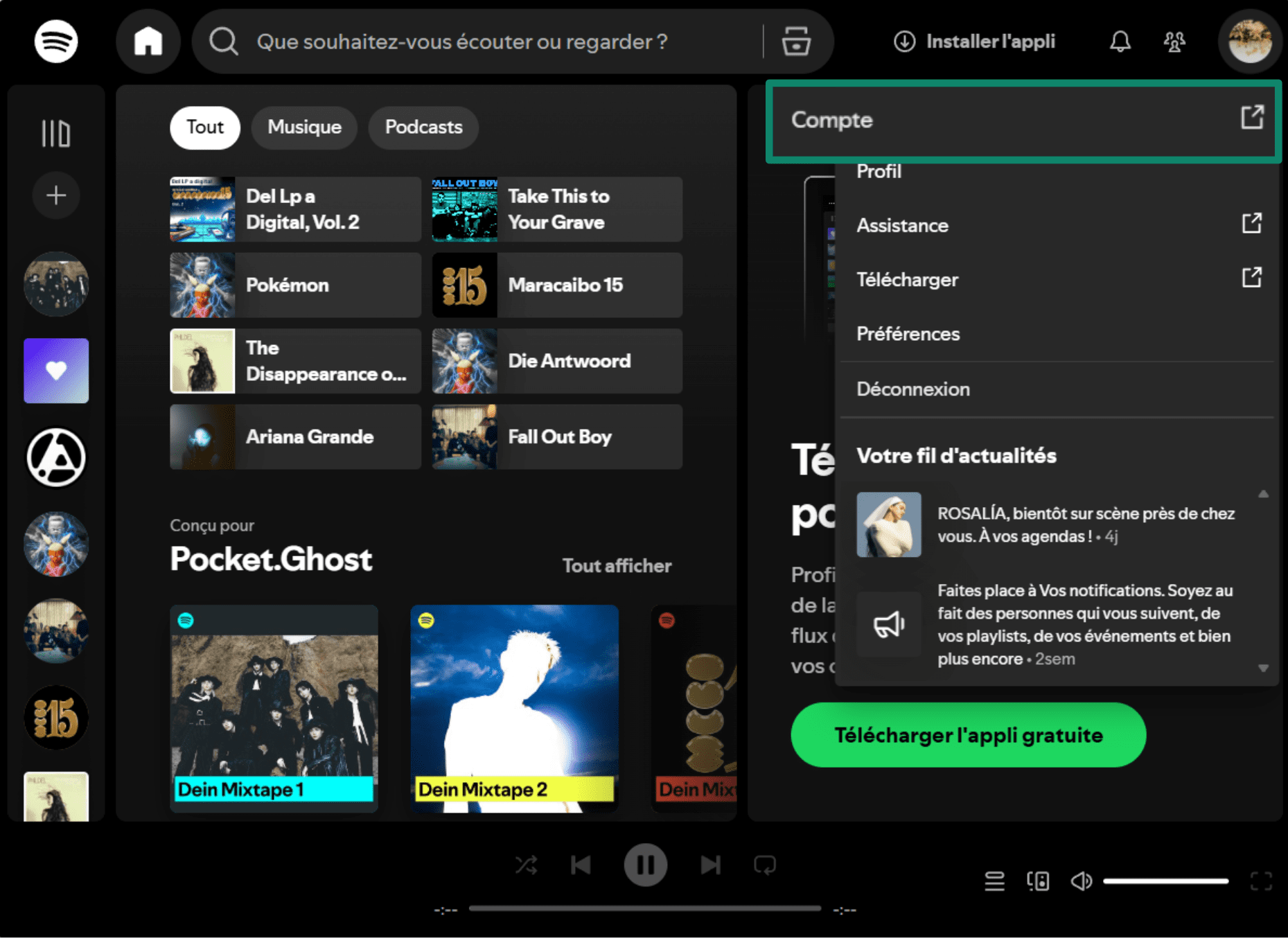 Select The Account Option Fr