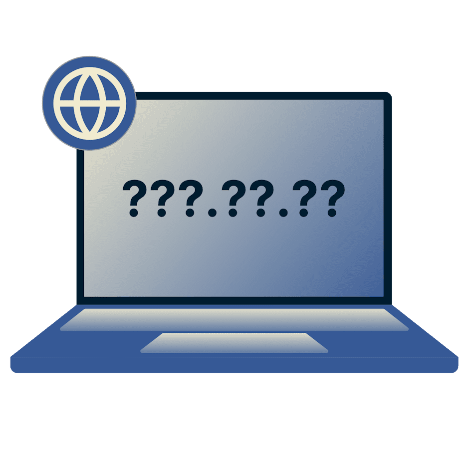 Екран ноутбука, на якому зображено процес зміни IP-адреси користувача.