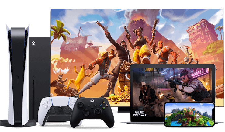 Diverse console e dispositivi di gioco.