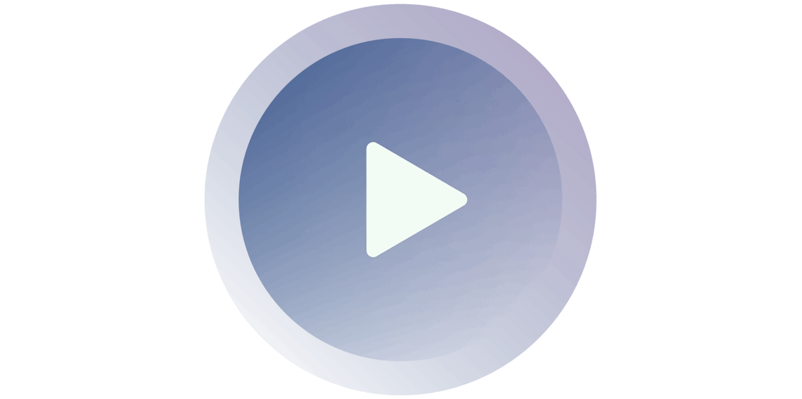 Blå afspilningsknap.