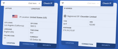 The ipapi tool showing details of a sample IP address, including its ASN