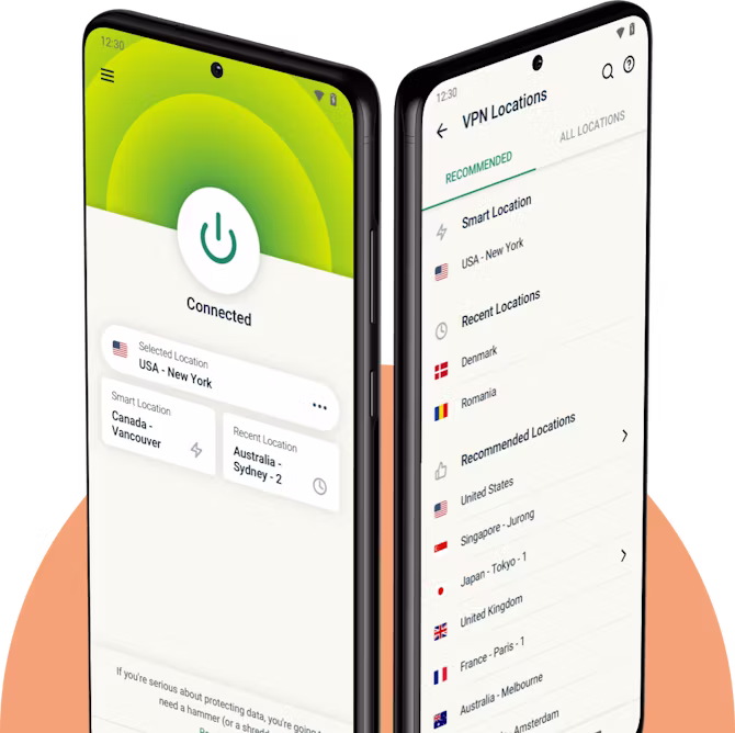 Android phones with ExpressVPN