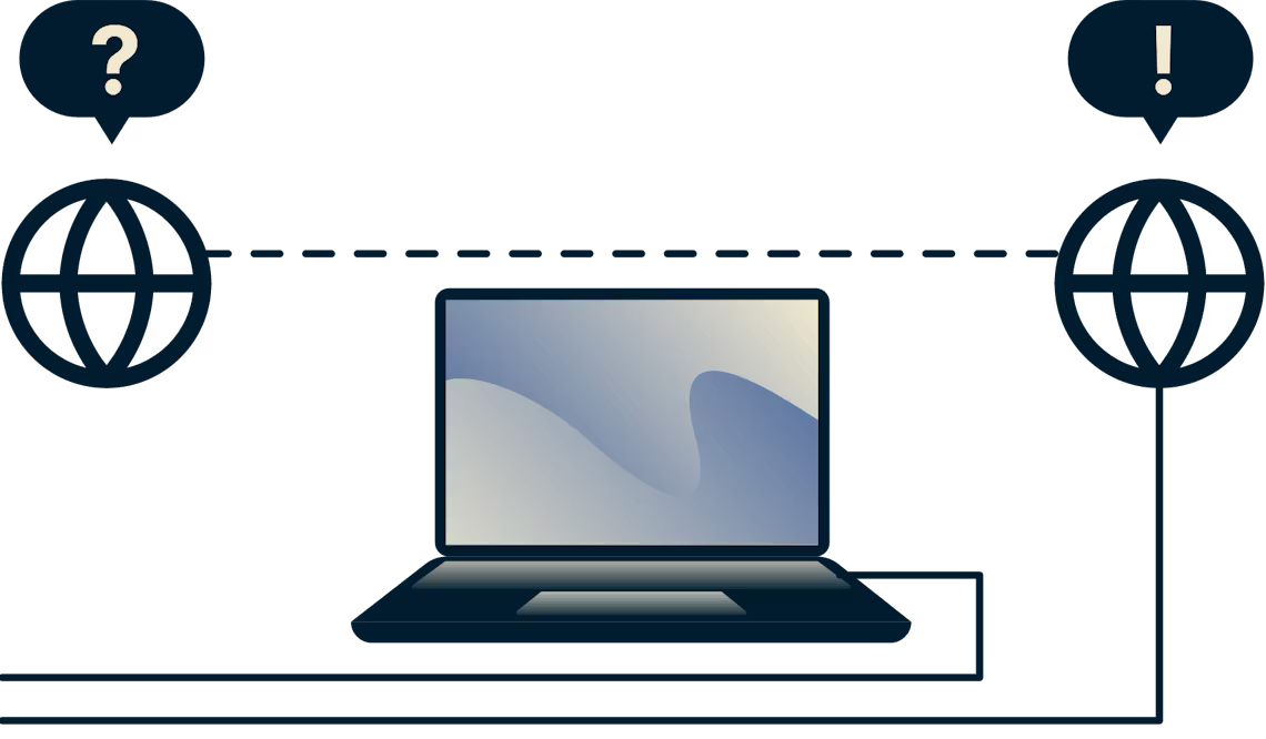 Come bypassare i conflitti di peering con una VPN: Diagramma che mostra un ISP incapace di rallentare il video a causa del peering.