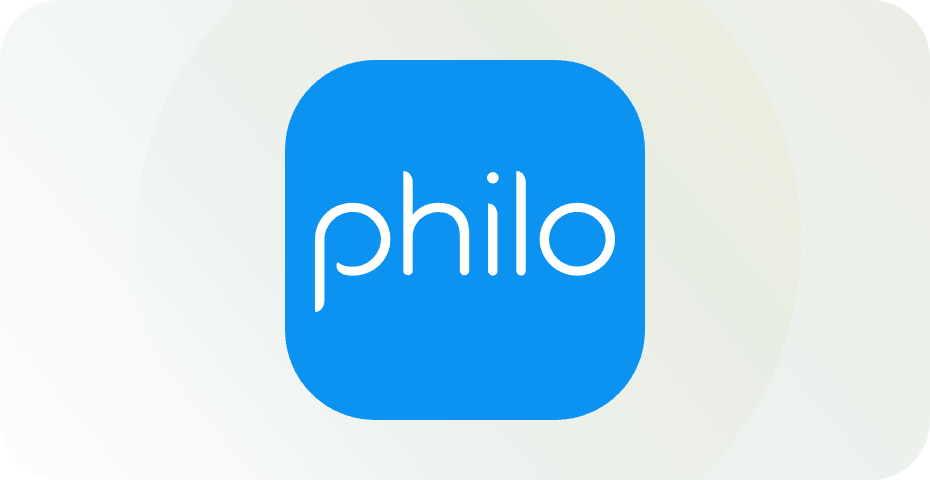 شعار Philo TV.