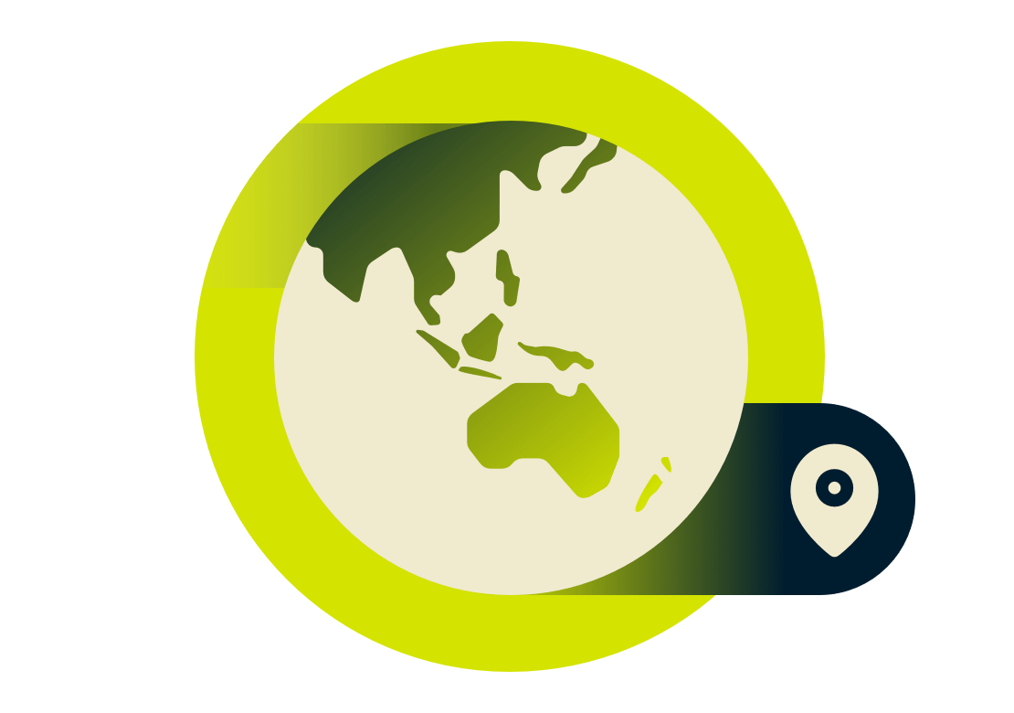 Posizioni server in tutto il mondo.