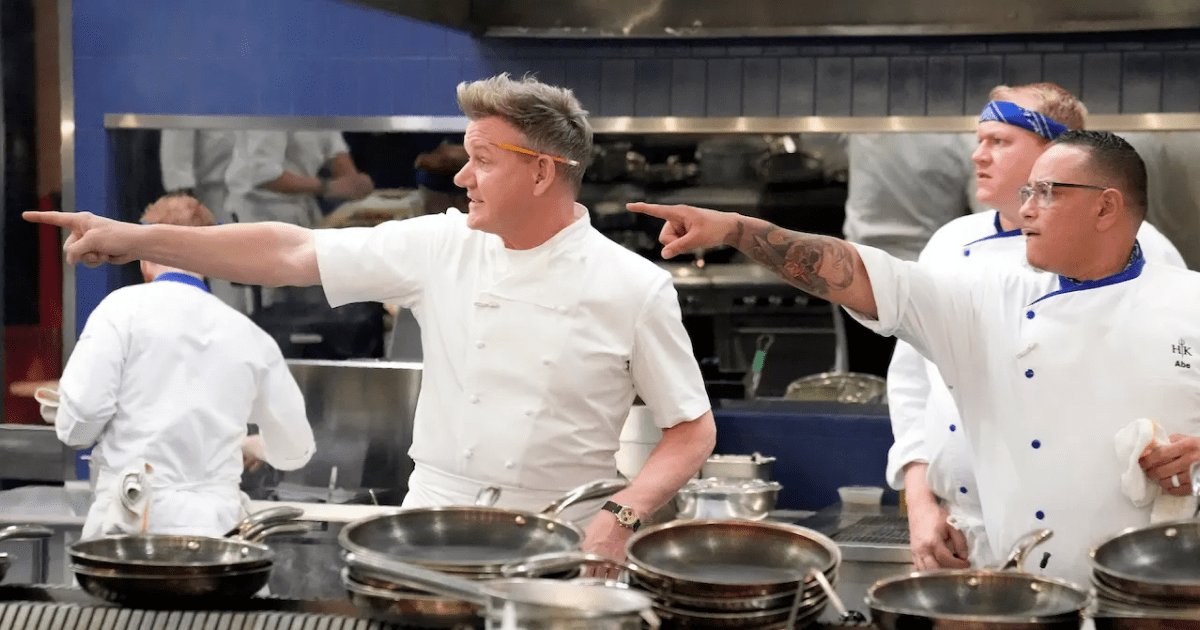Gordon Ramsay i Hell's Kitchen.